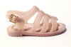 Mini Melissa Light Pink Matte Sandal-Tassel Children Shoes