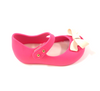 Mini Melissa Pink and White Bow Jelly-Tassel Children Shoes