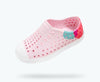Native Jefferson Milk Pink/ Shell White/ Dot Block-Tassel Children Shoes