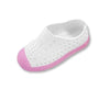 Native Jefferson Shell White / Lavender Glow-Tassel Children Shoes