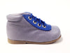 Nens Gray Leather Shoe with Leather Trim-Tassel Children Shoes