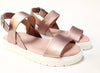 Nens Rose Gold Double Strap Sandal-Tassel Children Shoes