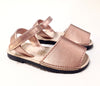 Nens Rose Gold Velcro Sandal-Tassel Children Shoes