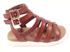 Nina Camel Gladiator Velcro Sandal-Tassel Children Shoes