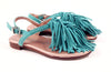 Papanatas Aqua Fringe Sandal-Tassel Children Shoes