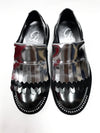 Papanatas Gray Metallic Fringe Oxford-Tassel Children Shoes