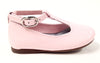 Papanatas Soft Pink Patent Ankle T-strap-Tassel Children Shoes