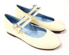 Papanatas Soft Yellow Double Strap Mary Jane-Tassel Children Shoes