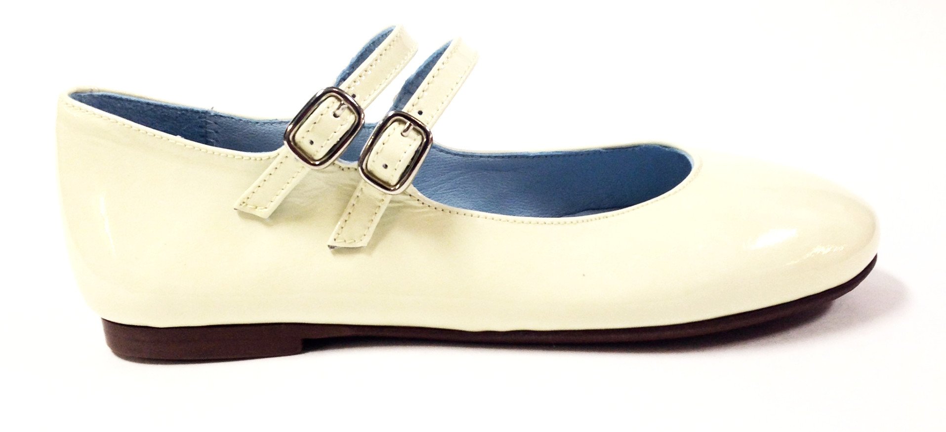 Papanatas Soft Yellow Double Strap Mary Jane-Tassel Children Shoes