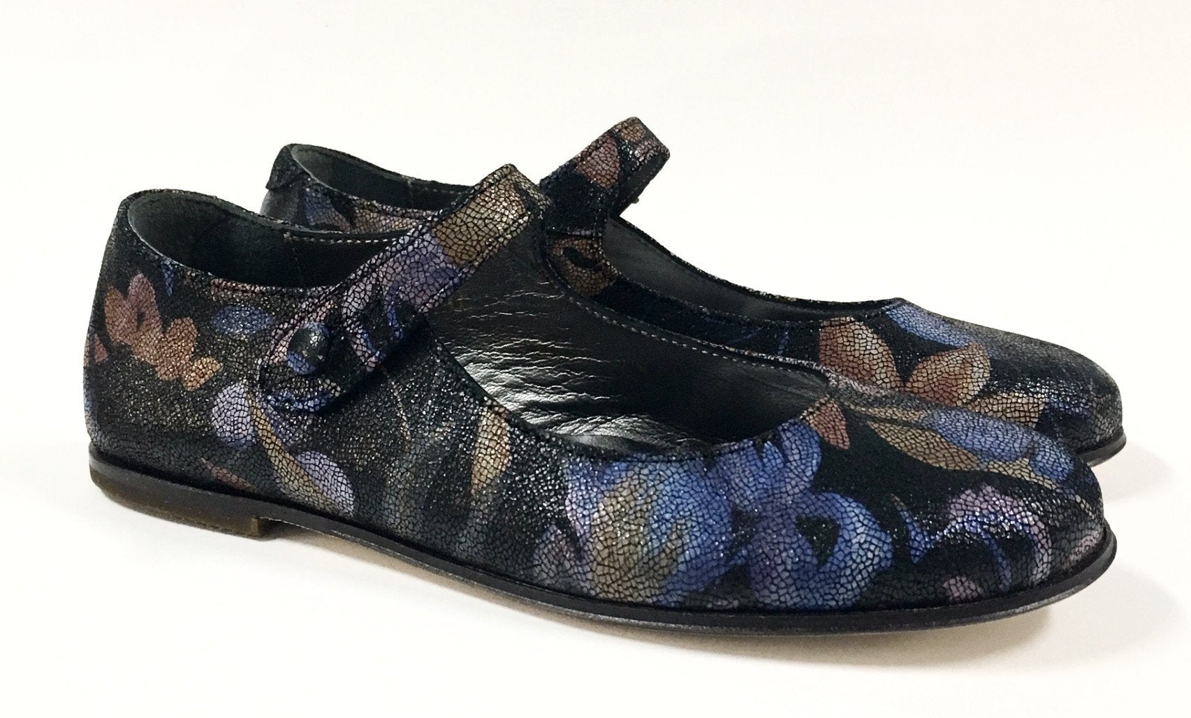 PePe Leaf Print Mary Jane-Tassel Children Shoes