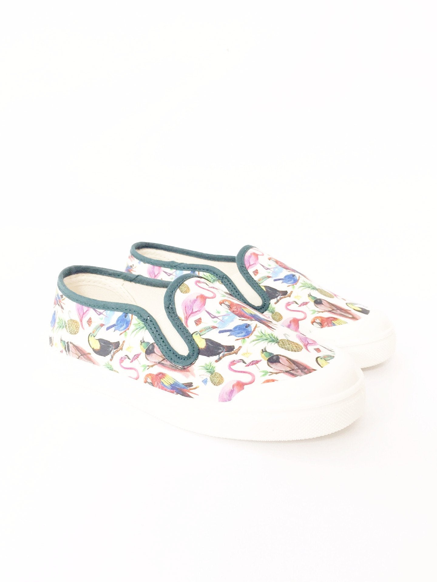 PePe Tropical Print Slip-on Sneaker-Tassel Children Shoes