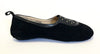 Pom D&#39;Api Black Suede Slipper-Tassel Children Shoes