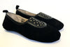 Pom D&#39;Api Black Suede Slipper-Tassel Children Shoes