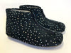 Pom D&#39;Api Navy Dot Zipper Slipper Bootie-Tassel Children Shoes
