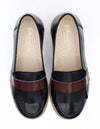 Sonatina Black and Burgundy Fringe Loafer-Tassel Children Shoes