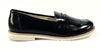 Sonatina Black Leather Loafer with Fringe-Tassel Children Shoes