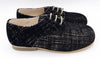Sonatina Black Printed Suede Oxford-Tassel Children Shoes