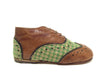 Sonatina Green and Cognac Oxford-Tassel Children Shoes