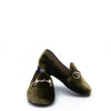 Hoo Olive Velvet Chain Smoking Loafer-Tassel Children Shoes
