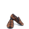 Hoo Brown Wool Plaid Smoking Loafer-Tassel Children Shoes