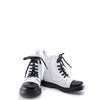 Hoo White Cap Toe Combat Boot-Tassel Children Shoes