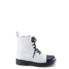 Hoo White Cap Toe Combat Boot-Tassel Children Shoes