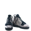 Blublonc Metal Weave Fur Lace Up Bootie-Tassel Children Shoes