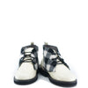 Blublonc Wool Black and White Plaid Lace Up Bootie-Tassel Children Shoes