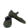 Blublonc Green Pony Hair Mary Jane-Tassel Children Shoes