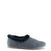 LMDI Gray Tweed and Fur Slip-On Shoe-Tassel Children Shoes
