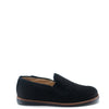 Blublonc Black Wool Smoking Loafer-Tassel Children Shoes