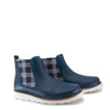 Sonatina Navy Leather Elastic Bootie-Tassel Children Shoes