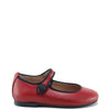 Papanatas Red and Black Piping Mary Jane-Tassel Children Shoes