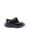 Papanatas Black Patent Bow Chunky Loafer-Tassel Children Shoes