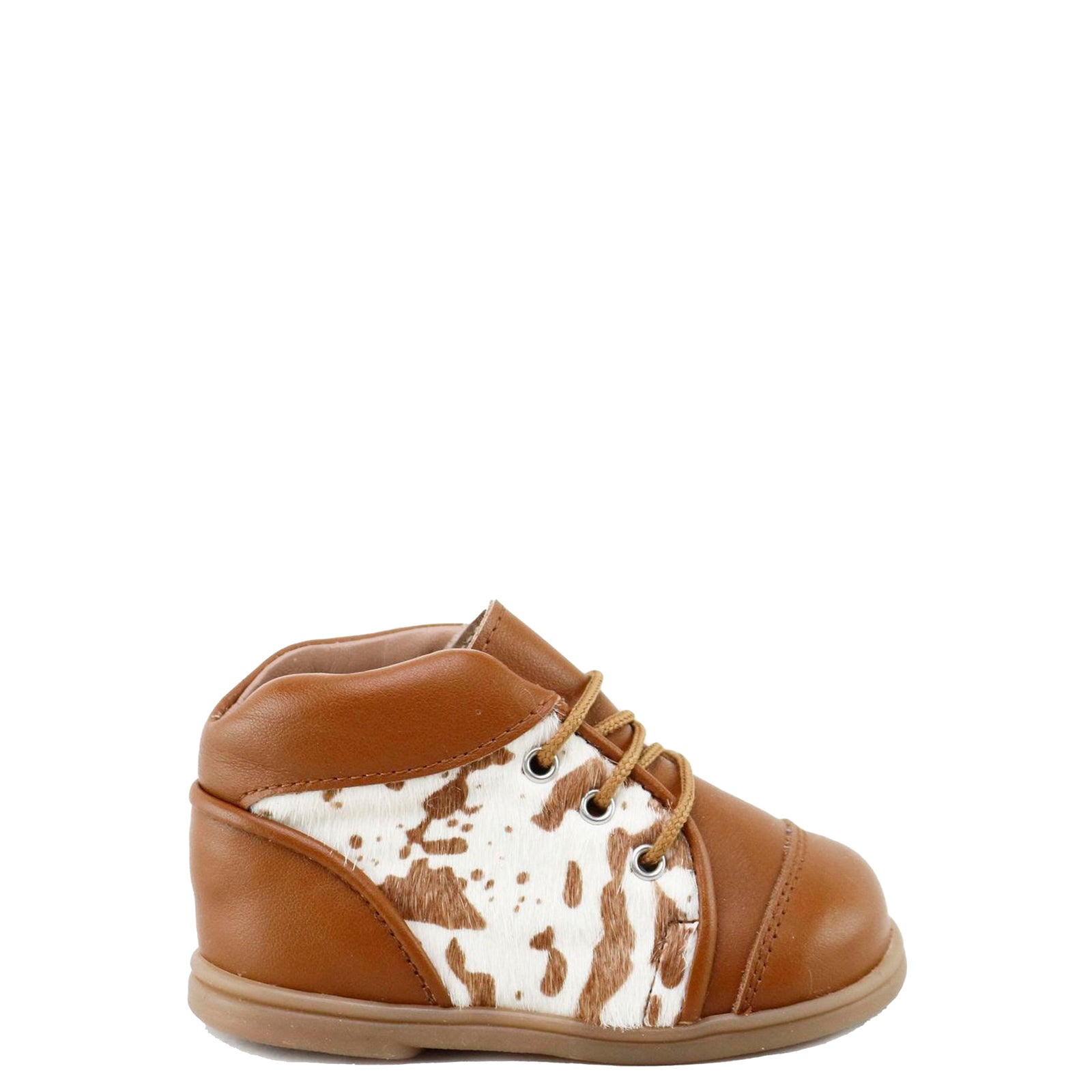 Papanatas Luggage Cow Lace Baby Bootie-Tassel Children Shoes