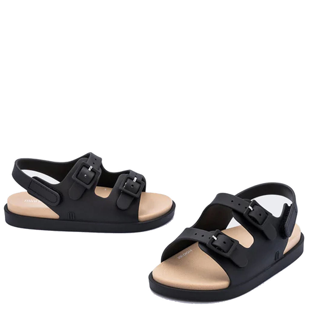 Mini Melissa Black Jelly Sandal-Tassel Children Shoes