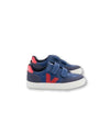 Veja Cobalt and Red Velcro Sneaker-Tassel Children Shoes