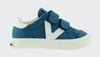 Victoria Blue Velcro Sneaker-Tassel Children Shoes