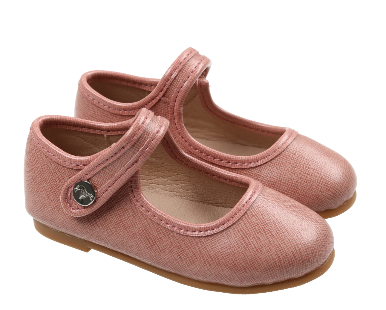 Zeebra Rose Quartz Classic Leather Mary Jane-Tassel Children Shoes